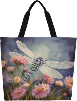 Canvas Tote Bag - Large Women's Casual Shoulder Handbag - Reusable Beach & Shopping Grocery Bag for Outdoors