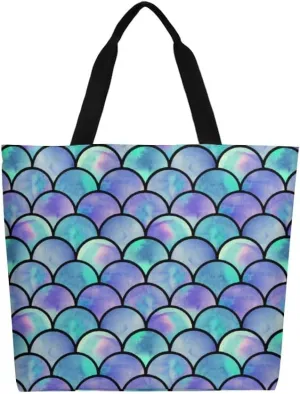 Canvas Tote Bag - Large Women's Casual Shoulder Handbag - Reusable Beach & Shopping Grocery Bag for Outdoors