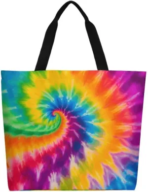 Canvas Tote Bag - Large Women's Casual Shoulder Handbag - Reusable Beach & Shopping Grocery Bag for Outdoors