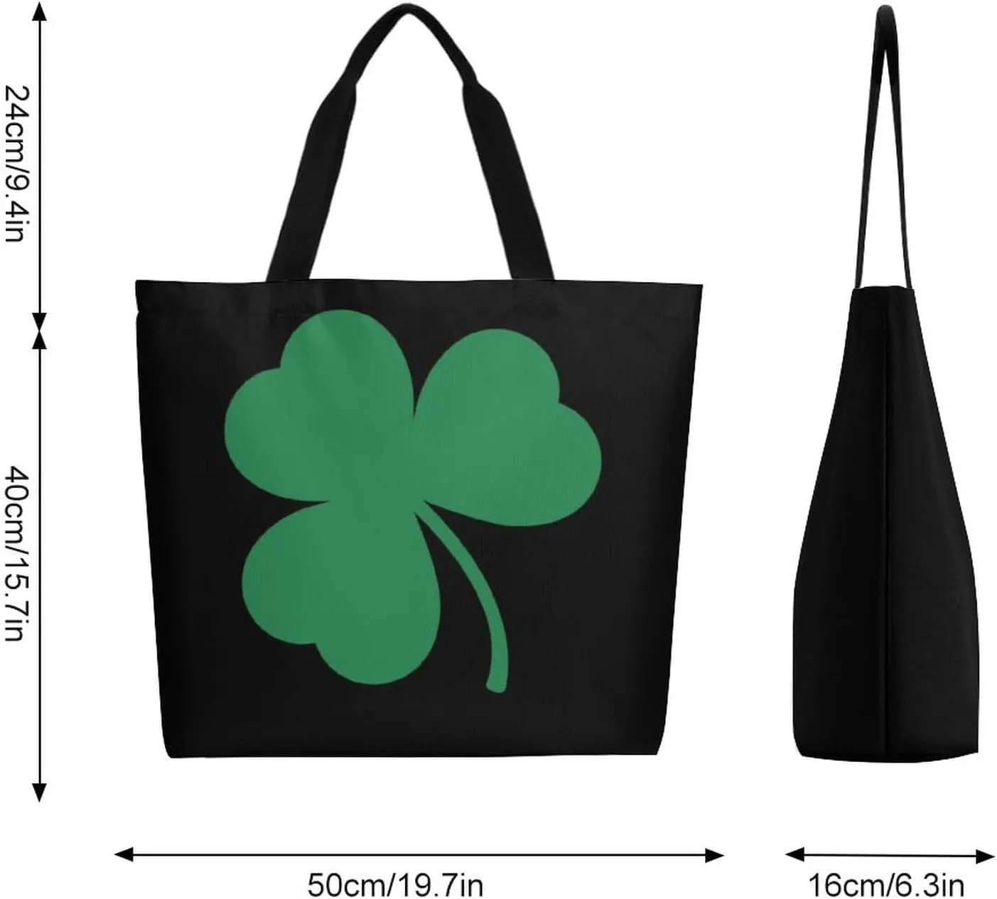 Canvas Tote Bag - Large Women's Casual Shoulder Handbag - Reusable Beach & Shopping Grocery Bag for Outdoors