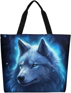 Canvas Tote Bag - Large Women's Casual Shoulder Handbag - Reusable Beach & Shopping Grocery Bag for Outdoors