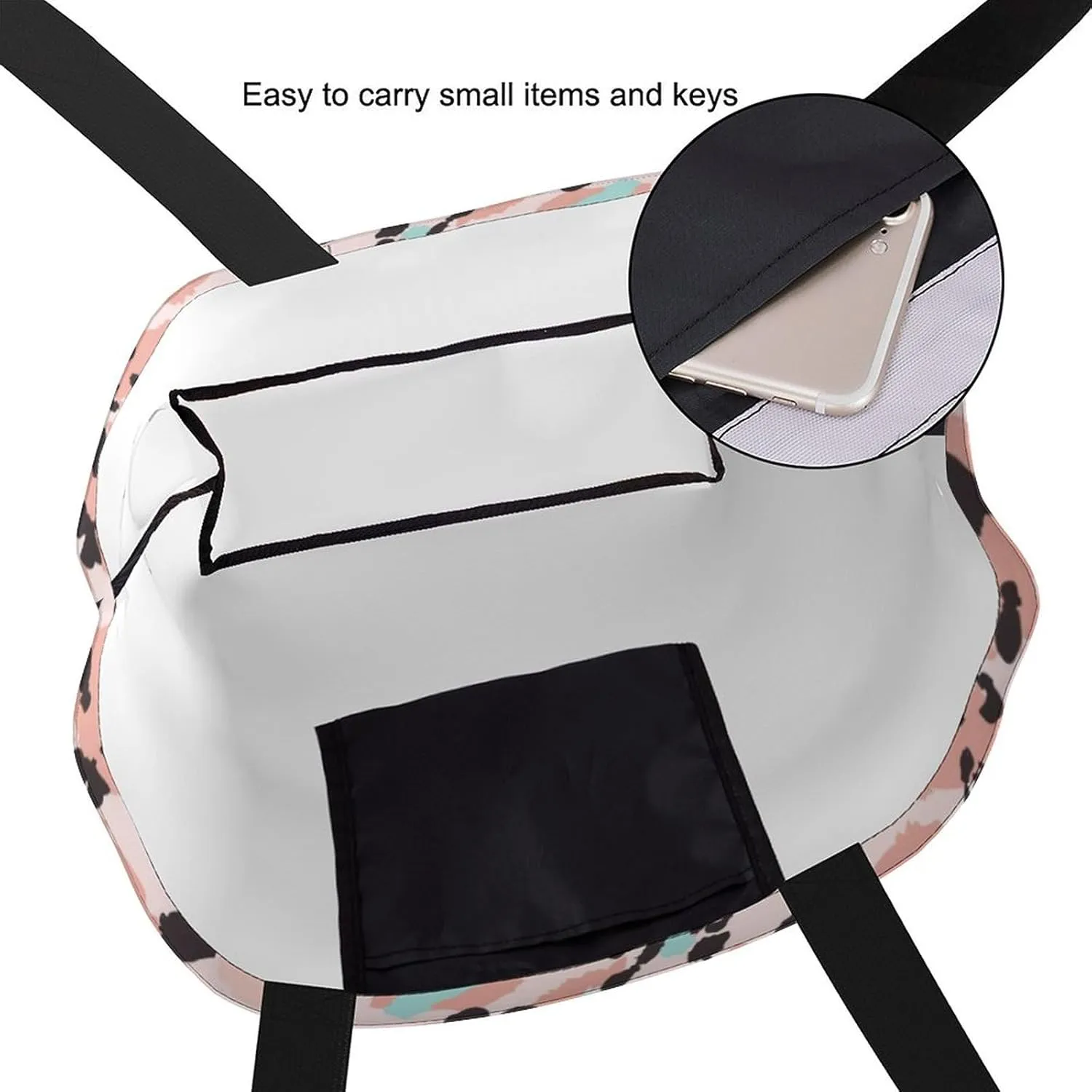 Canvas Tote Bag - Large Women's Casual Shoulder Handbag - Reusable Beach & Shopping Grocery Bag for Outdoors