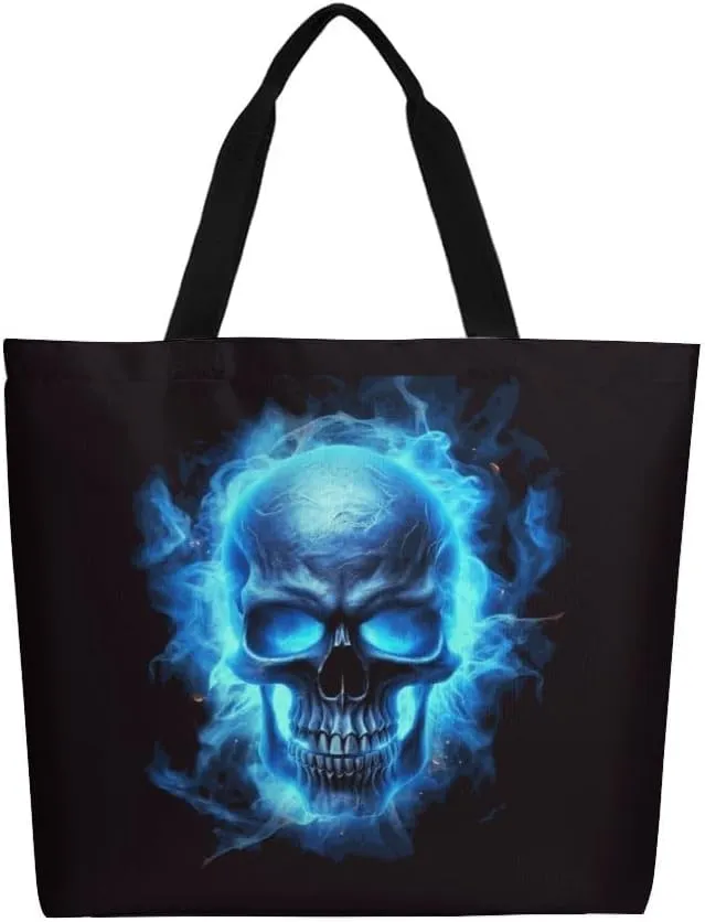 Canvas Tote Bag - Large Women's Casual Shoulder Handbag - Reusable Beach & Shopping Grocery Bag for Outdoors