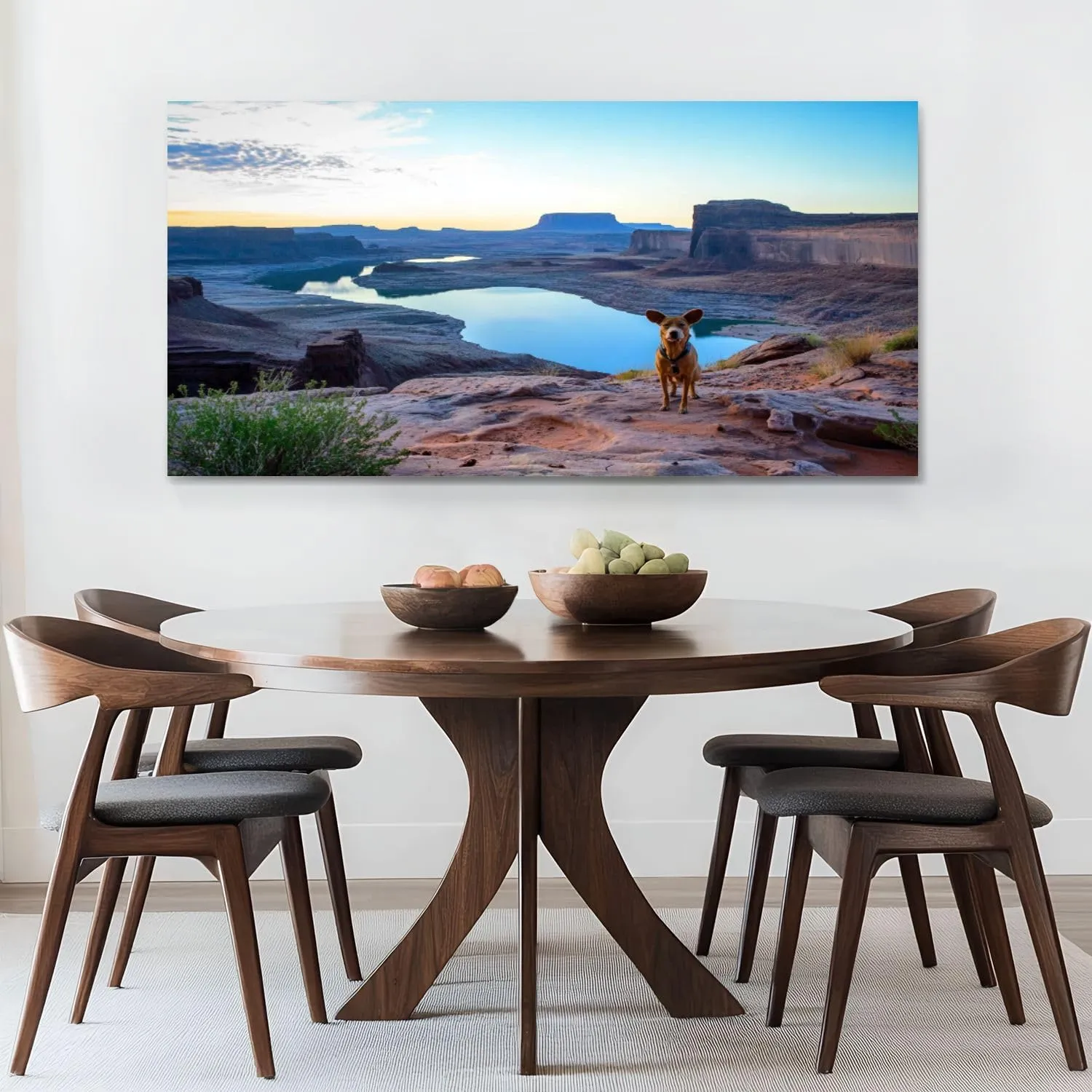 Canvas Wall Art Prints Alstrom Point Lake Powell Large Framed Wall Art Painting Artwork Poster Hanging Home Decor for Living Room Office Bathroom 30"x60"