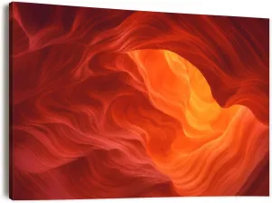 Canvas Wall Art Prints Picture color hues stone antelope canyon Framed Large Size Artwork Wall Painting Home Decor for Living Room Bedroom Ready to Hang 24"x36"