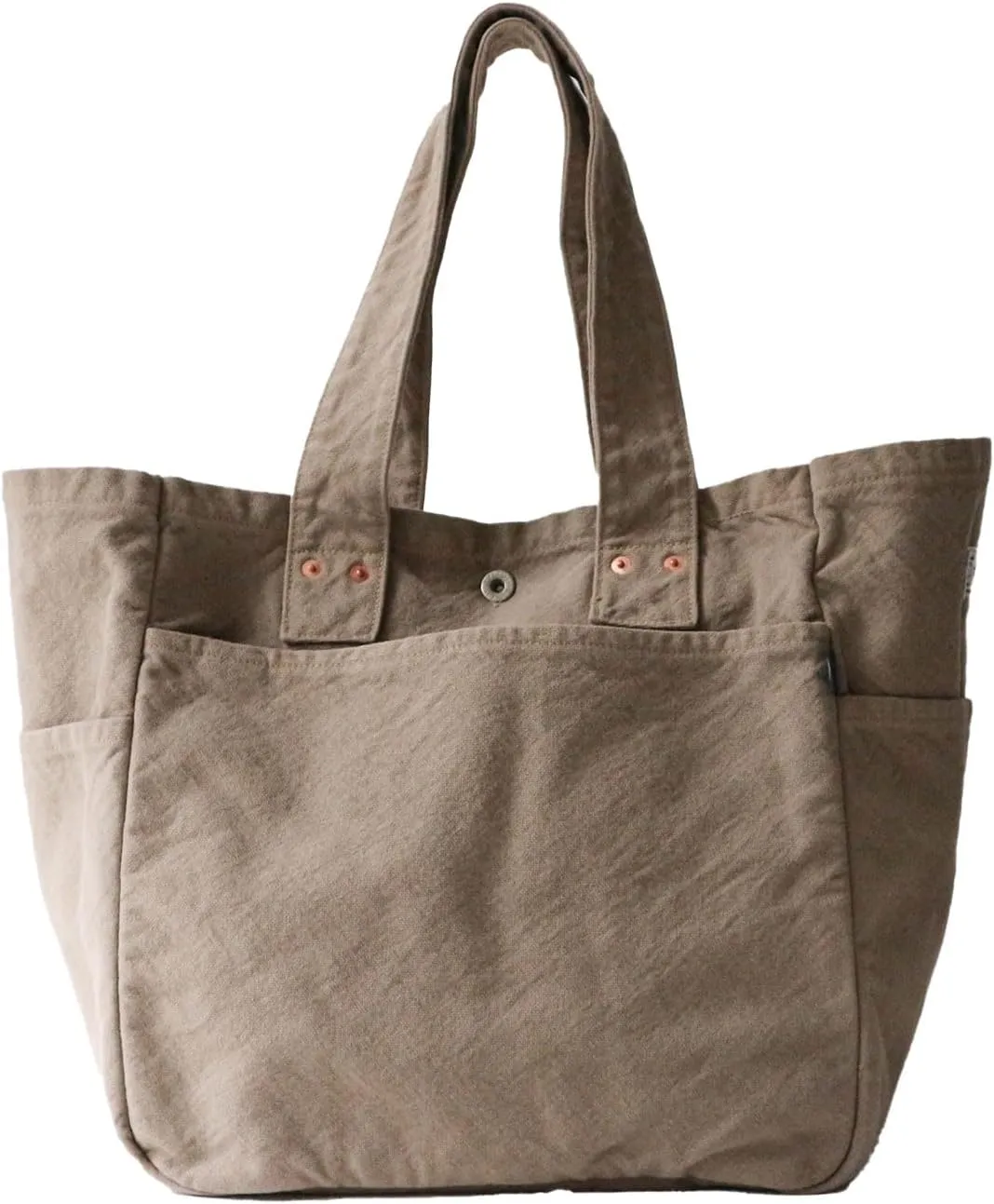 Canvas Work Tote Bag Cotton100% japan Washable Sholder hand Large capacity Shopping Bag (VC-3)