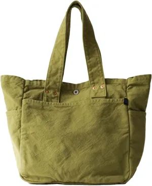 Canvas Work Tote Bag Cotton100% japan Washable Sholder hand Large capacity Shopping Bag (VC-3)