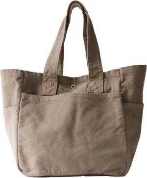 Canvas Work Tote Bag Cotton100% japan Washable Sholder hand Large capacity Shopping Bag (VC-3)