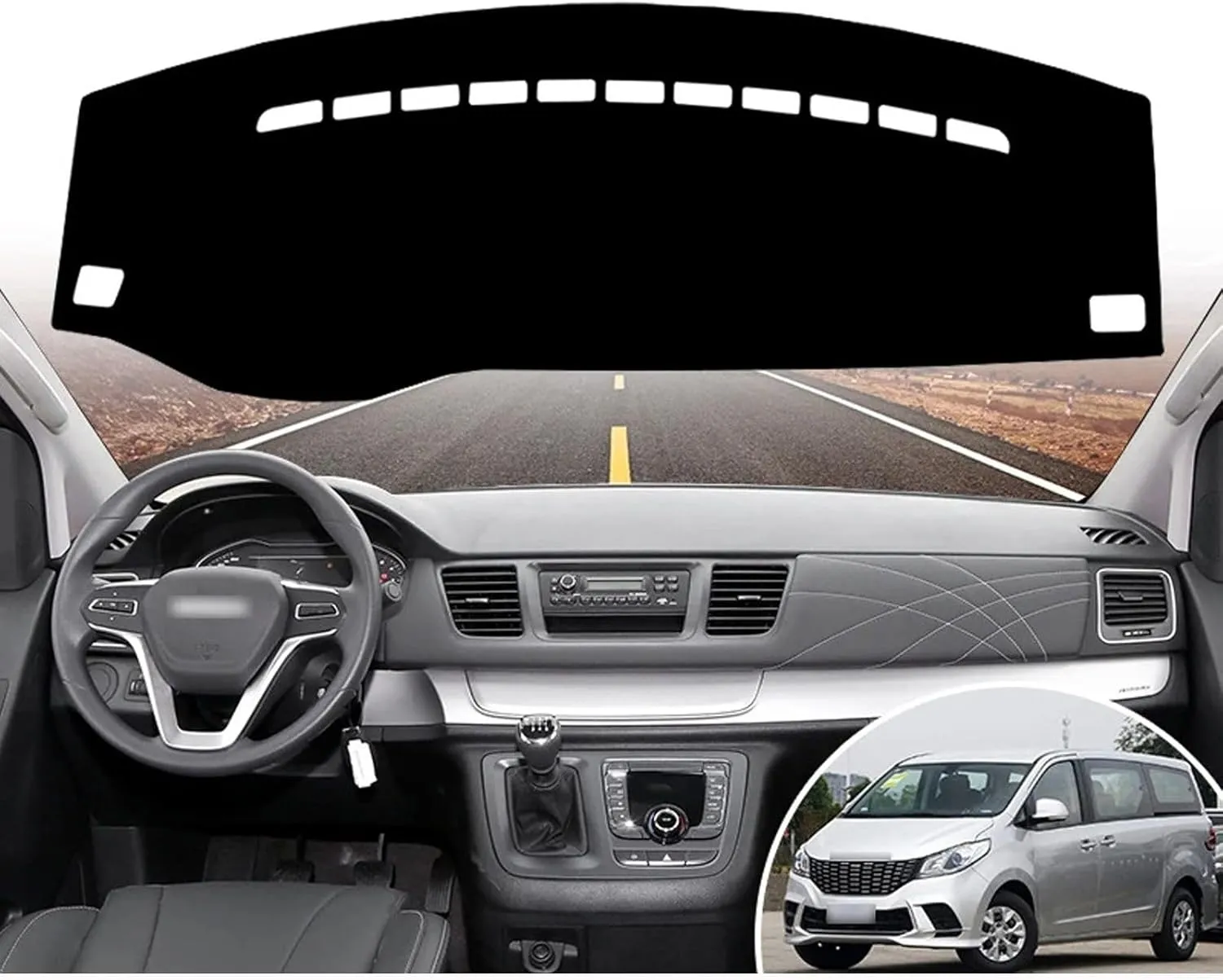 Car Dashboard Mat Avoid Light Pad Instrument Platform Desk Cover Mat Dash Accessories,Fit for SAIC Maxus G10 2014-2024