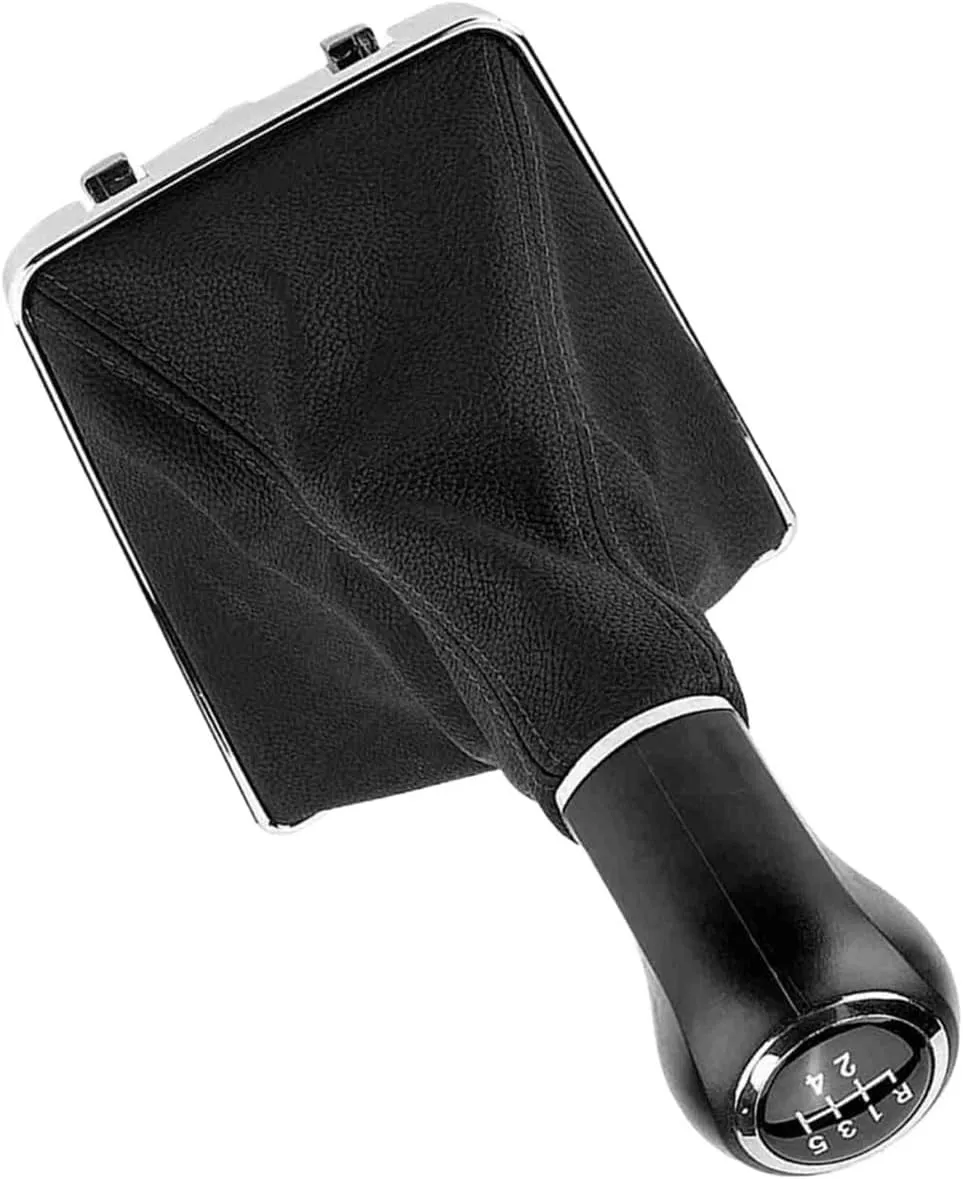 Car Gear Lever Decoration 6 Speed Gear Shift Knob Gaiter Boot Cover Fit for Opel III H 1.6 2004‑2010 Knob Gaiter Gear Knob Gaiter(5 Speed)