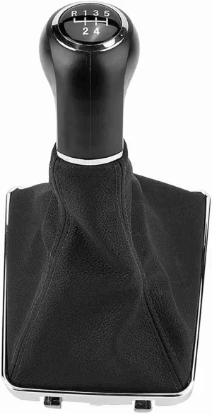 Car Gear Lever Decoration 6 Speed Gear Shift Knob Gaiter Boot Cover Fit for Opel III H 1.6 2004‑2010 Knob Gaiter Gear Knob Gaiter(5 Speed)