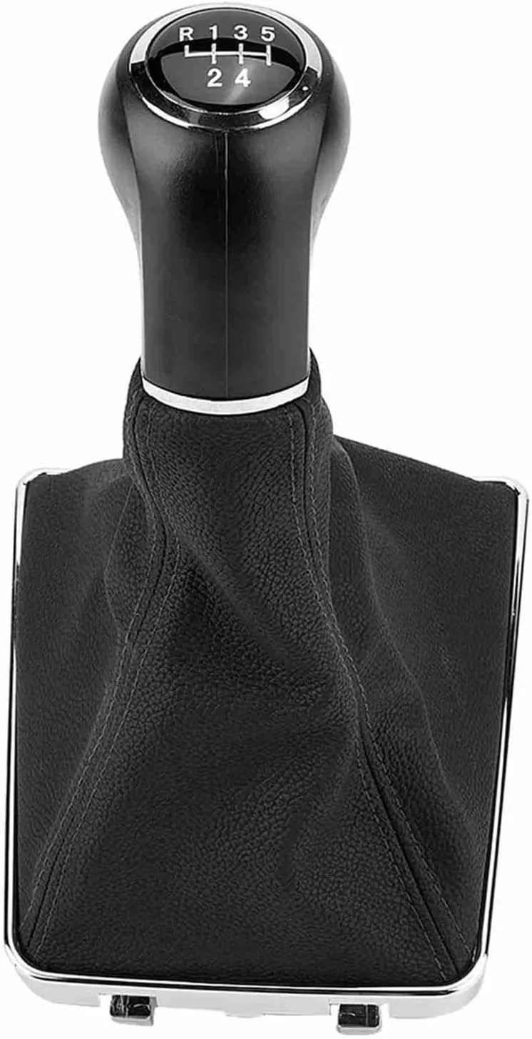 Car Gear Lever Decoration 6 Speed Gear Shift Knob Gaiter Boot Cover Fit for Opel III H 1.6 2004‑2010 Knob Gaiter Gear Knob Gaiter(5 Speed)