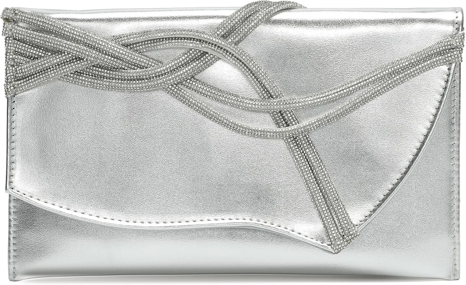 CARIEDO Women's Evening Bag Elegant Clutch Delicate PU Leather Flap Handbag Prom Wedding Party