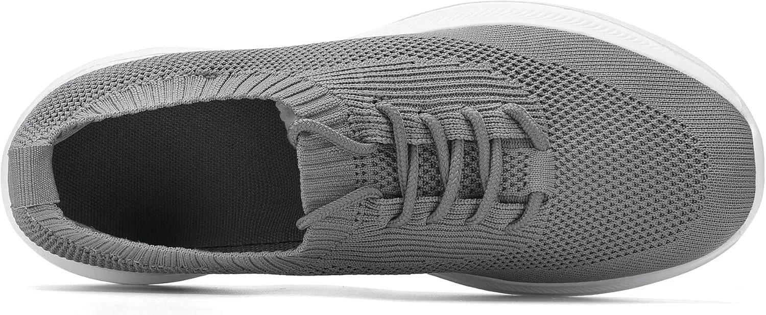 Casbeam Mens Running Shoes Comfortable Lightweight Breathable Walking Shoes Lace-up Shoes Mesh Workout Casual Sports Shoes