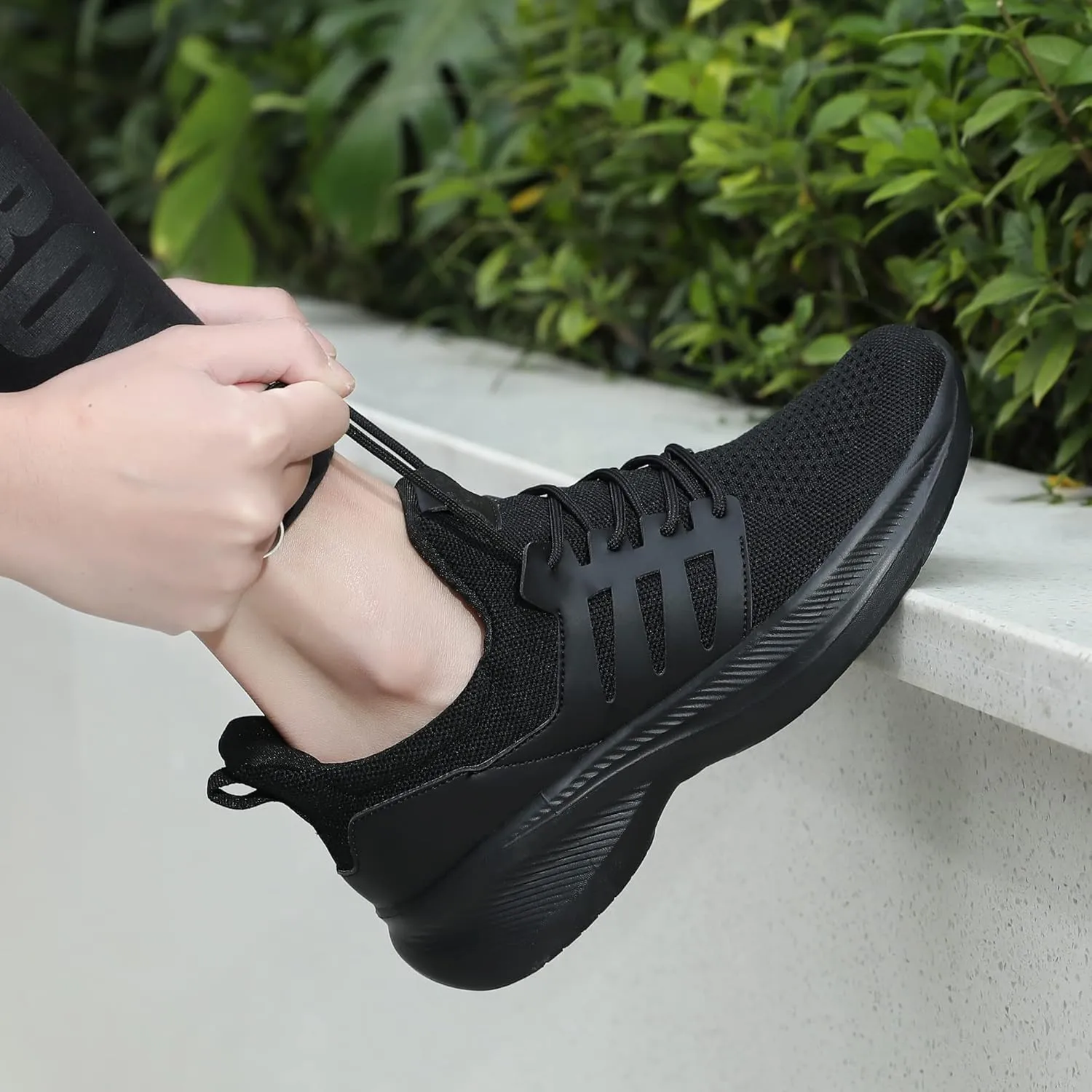 Casbeam Mens Running Shoes Comfortable Lightweight Breathable Walking Shoes Lace-up Shoes Mesh Workout Casual Sports Shoes