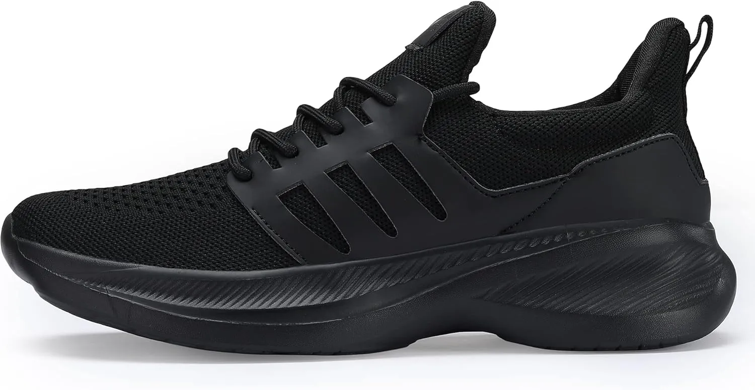 Casbeam Mens Running Shoes Comfortable Lightweight Breathable Walking Shoes Lace-up Shoes Mesh Workout Casual Sports Shoes