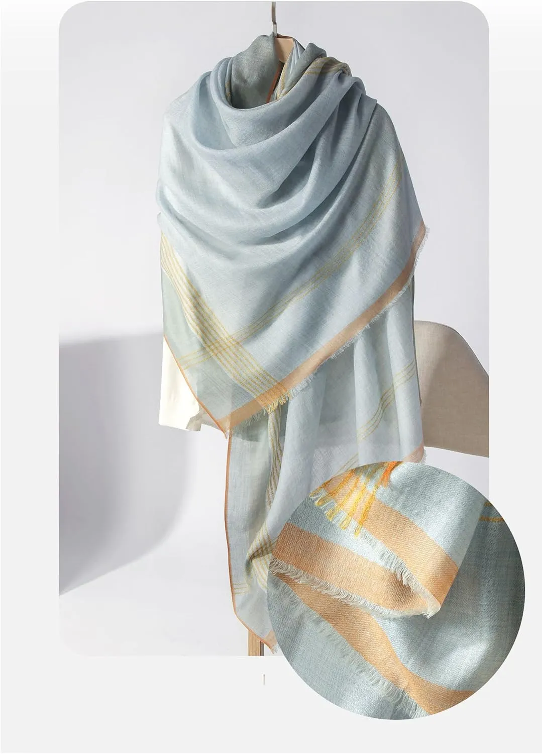 Cashmere-soft lightweight wool scarf, Pashmina Shawls and Wraps for Evening Dresses Travel Office Wedding