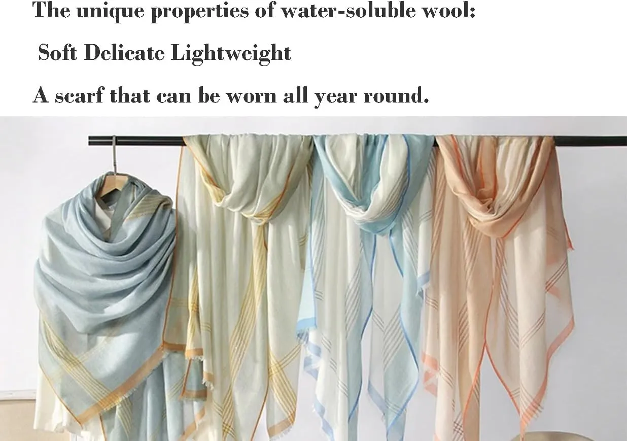 Cashmere-soft lightweight wool scarf, Pashmina Shawls and Wraps for Evening Dresses Travel Office Wedding
