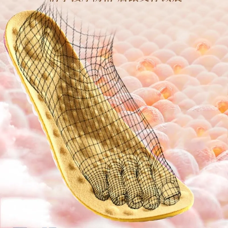 Casual Men's and Women's Insole Thermal Insole Sweat-Absorbing Shock Absorbing Plus Velvet Insole(45-46)
