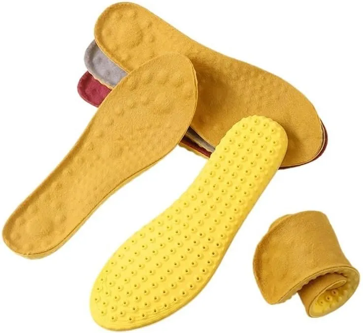 Casual Men's and Women's Insole Thermal Insole Sweat-Absorbing Shock Absorbing Plus Velvet Insole(45-46)