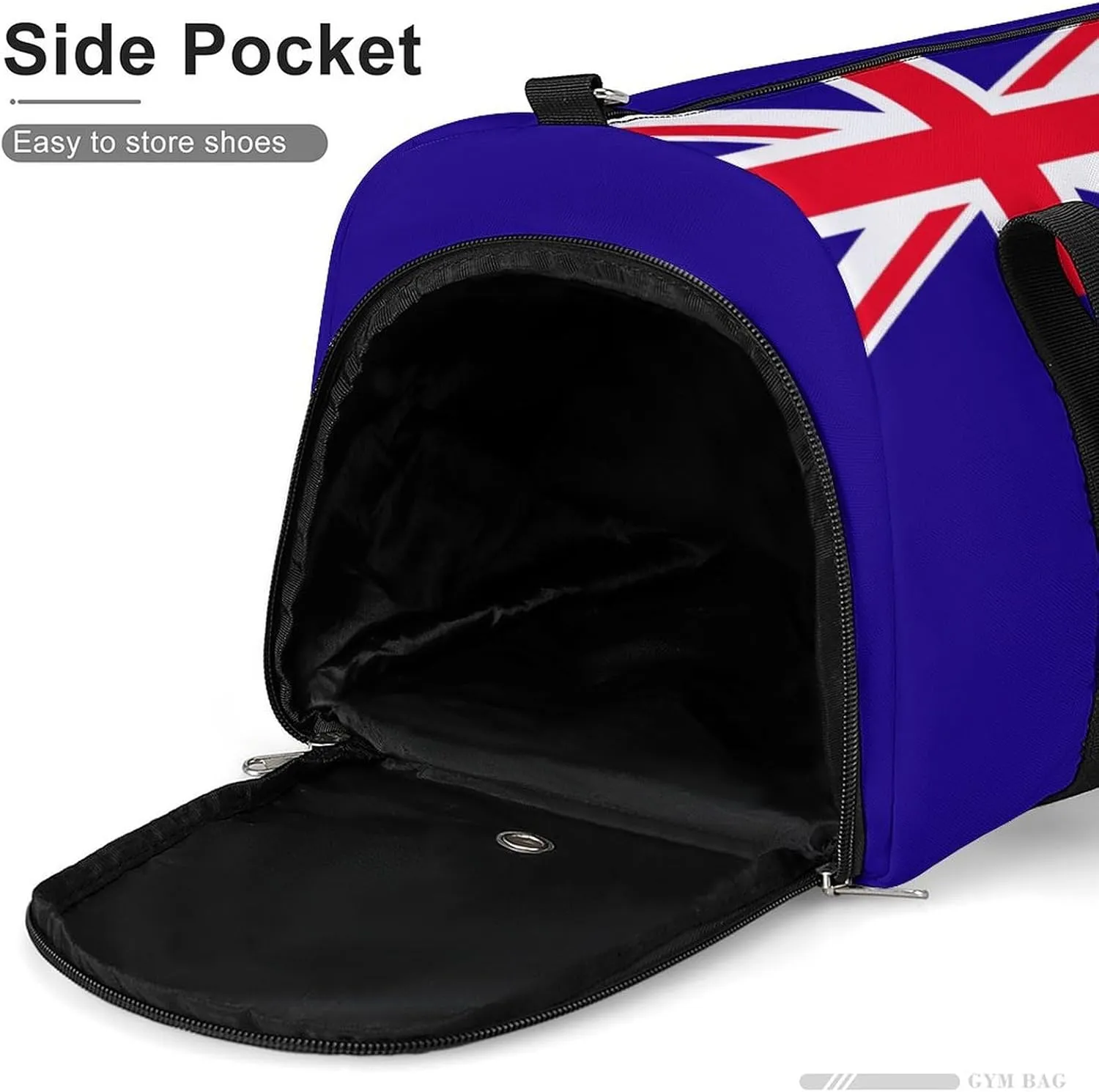 Cayman Lslands Flag Duffel for Men Women with Shoe Compartment and Wet Pocket