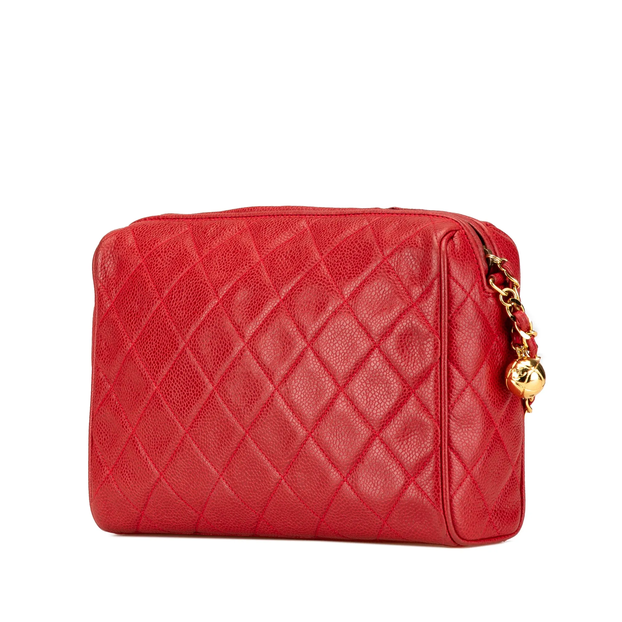 CC Quilted Caviar Chain Camera Bag