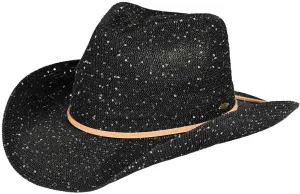 C.C Sparkly Sequin Cowboy Hat with Suede String Trim