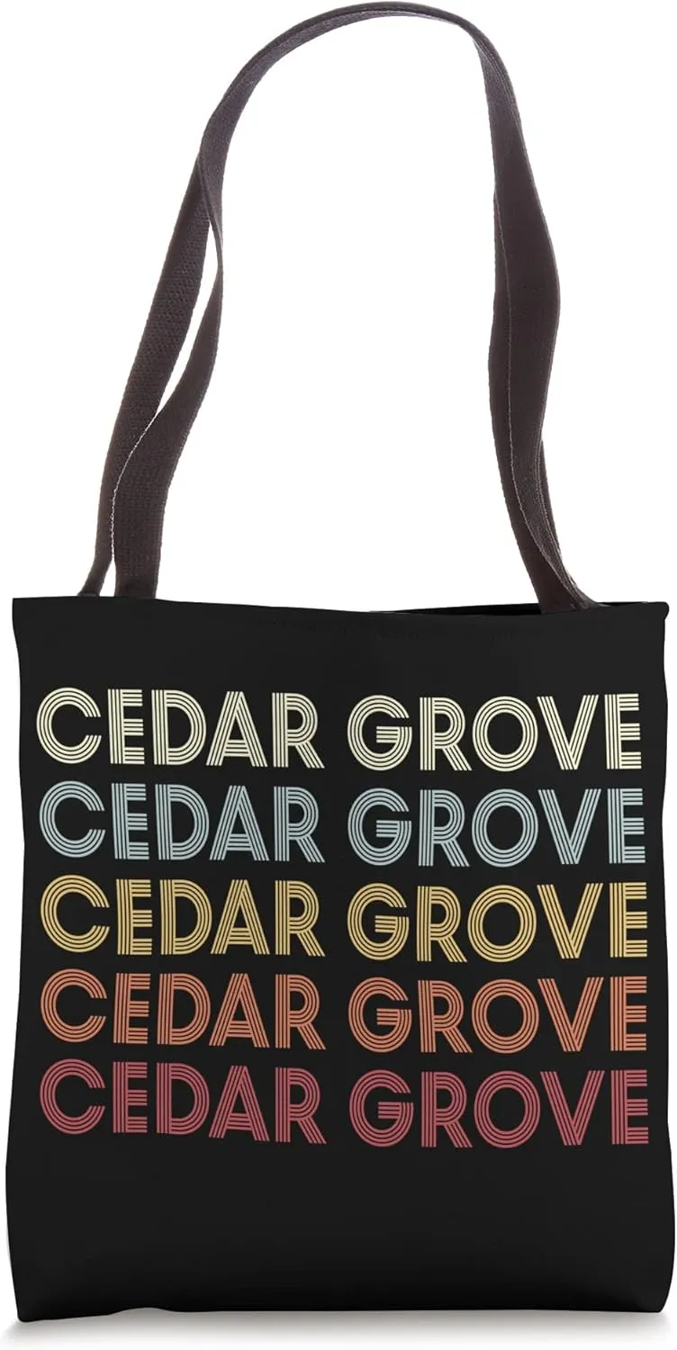Cedar Grove Florida Cedar Grove FL Retro Vintage Text Tote Bag