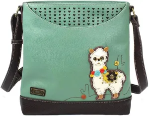Chala Handbags Llama Sweet Messenger Bag Purse, Llama Collector