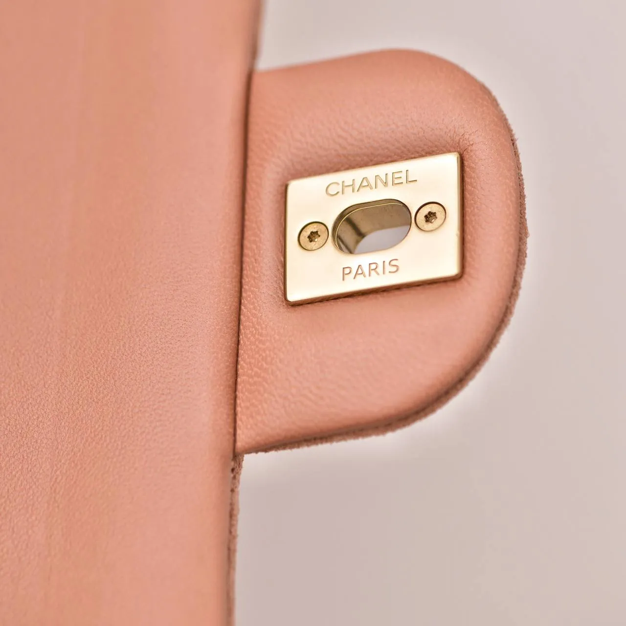 Chanel Classic Flap Light Pink Suede Medium Bag