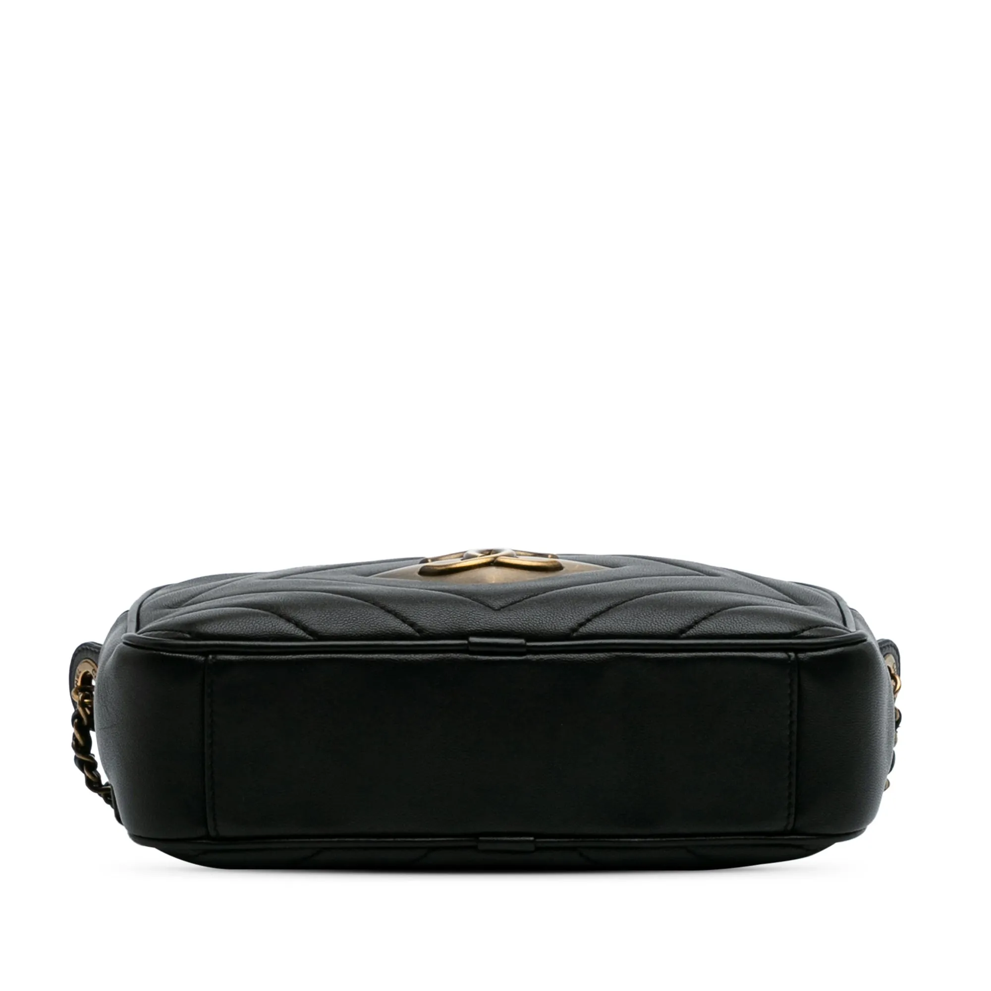 Chevron Lambskin Pyramid CC Camera Bag