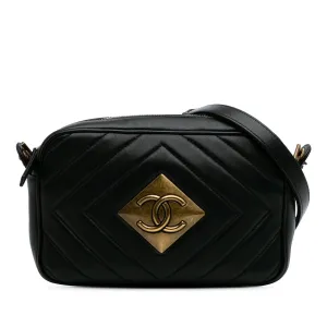 Chevron Lambskin Pyramid CC Camera Bag