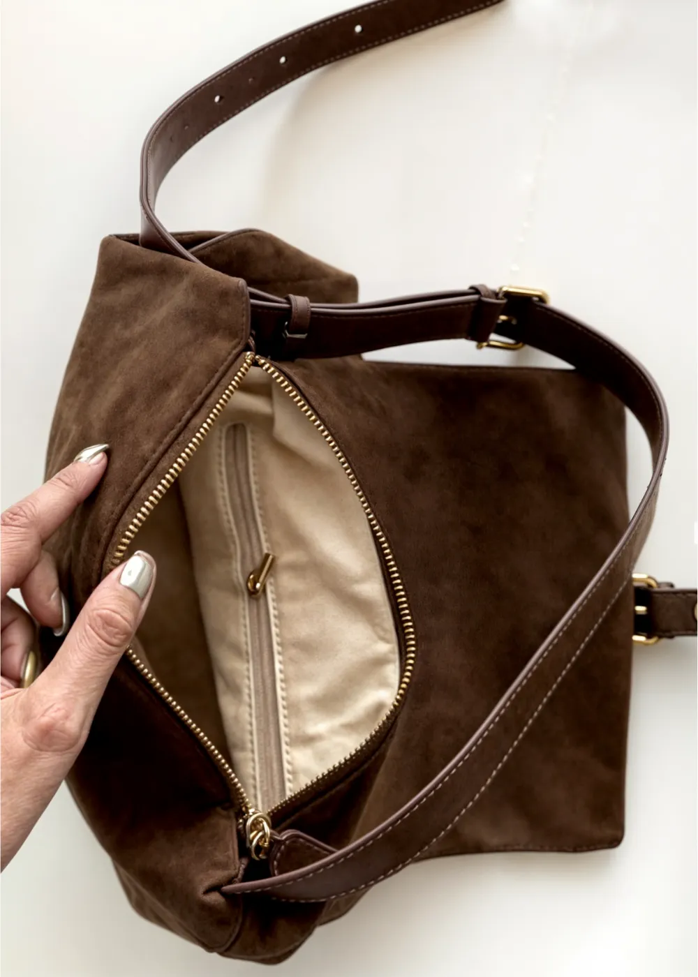 Chiara Suede Handbag