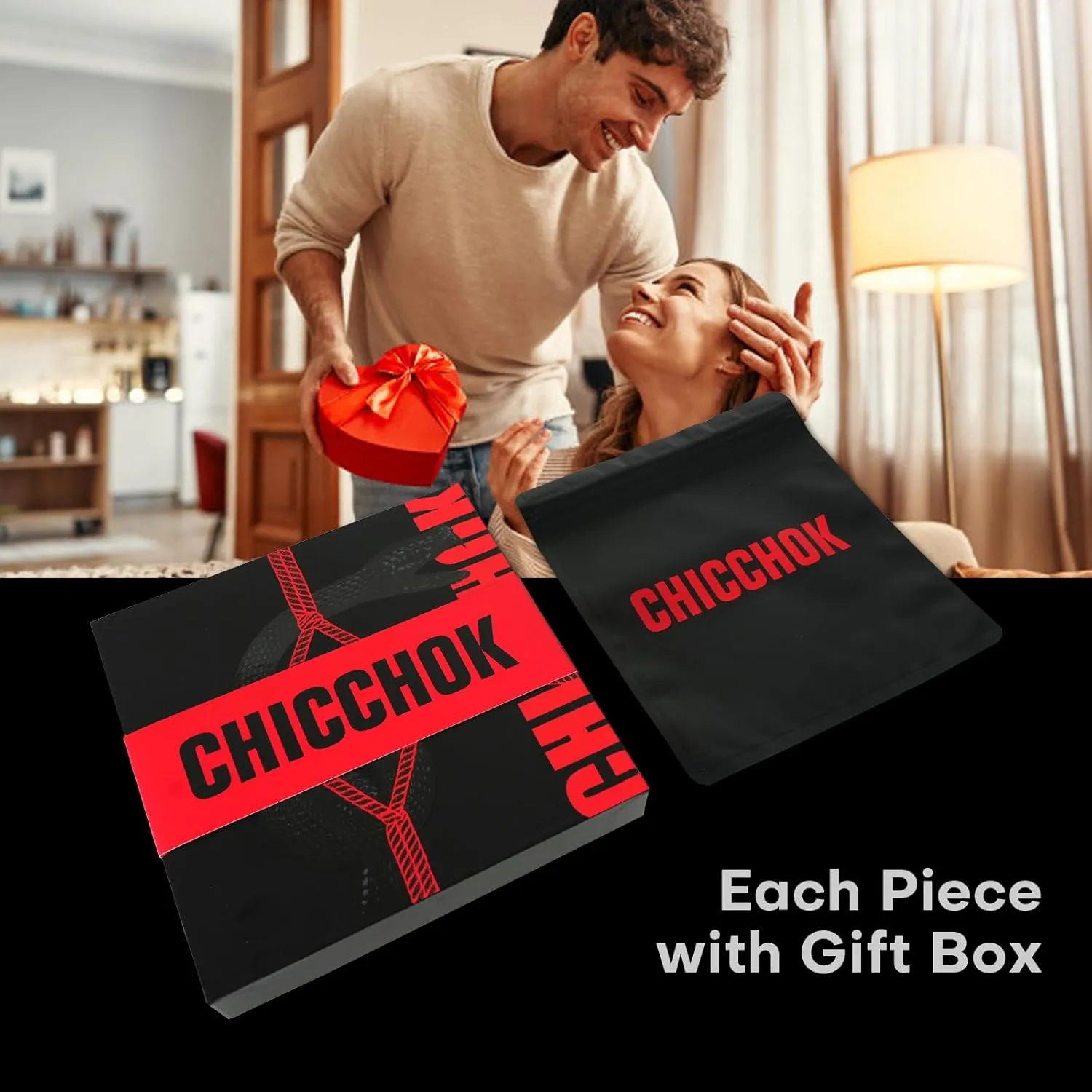 CHIC CHOK Breathless Pulling Fashion and Fun Choker for Women Men Cool Punk Goth