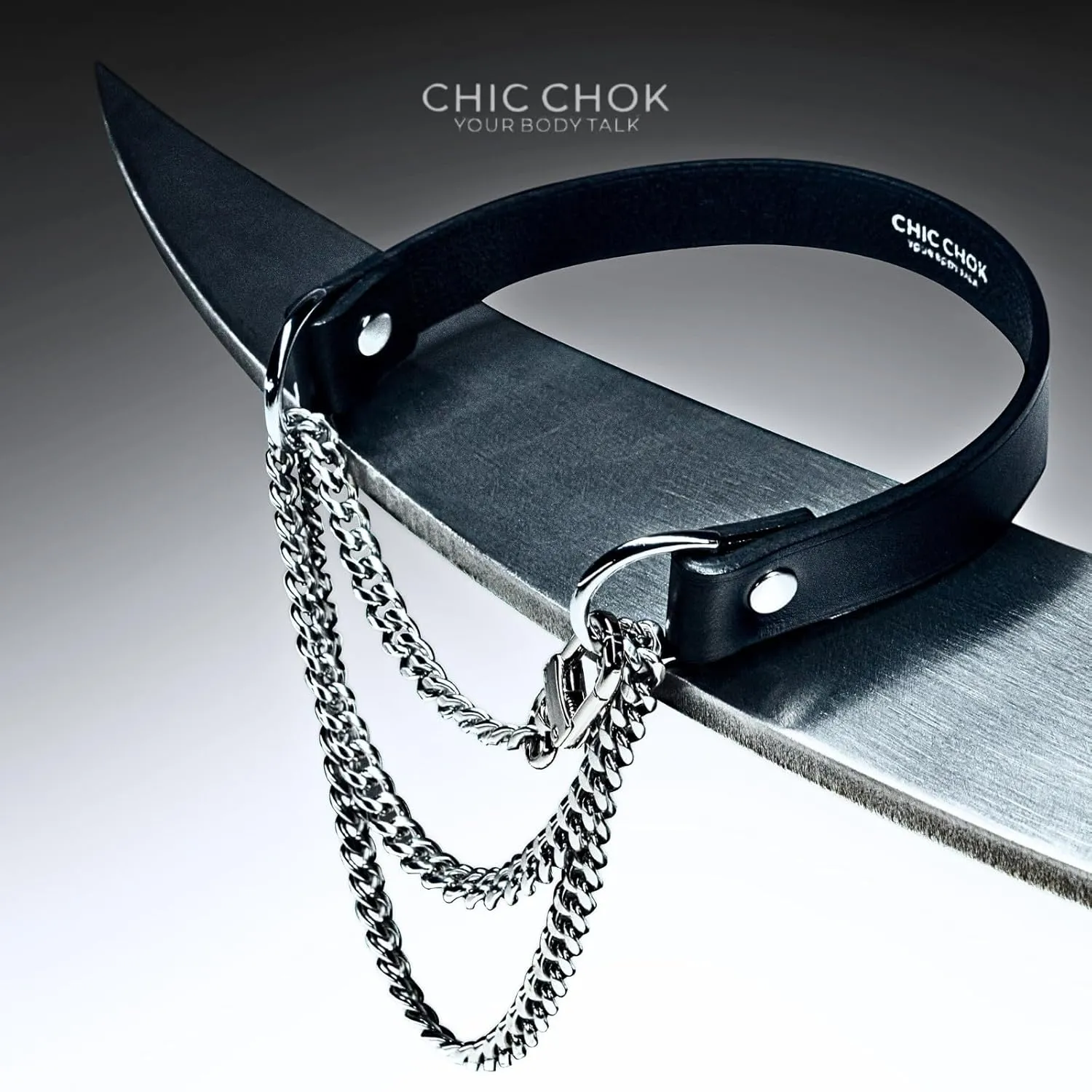 CHIC CHOK Breathless Pulling Fashion and Fun Choker for Women Men Cool Punk Goth