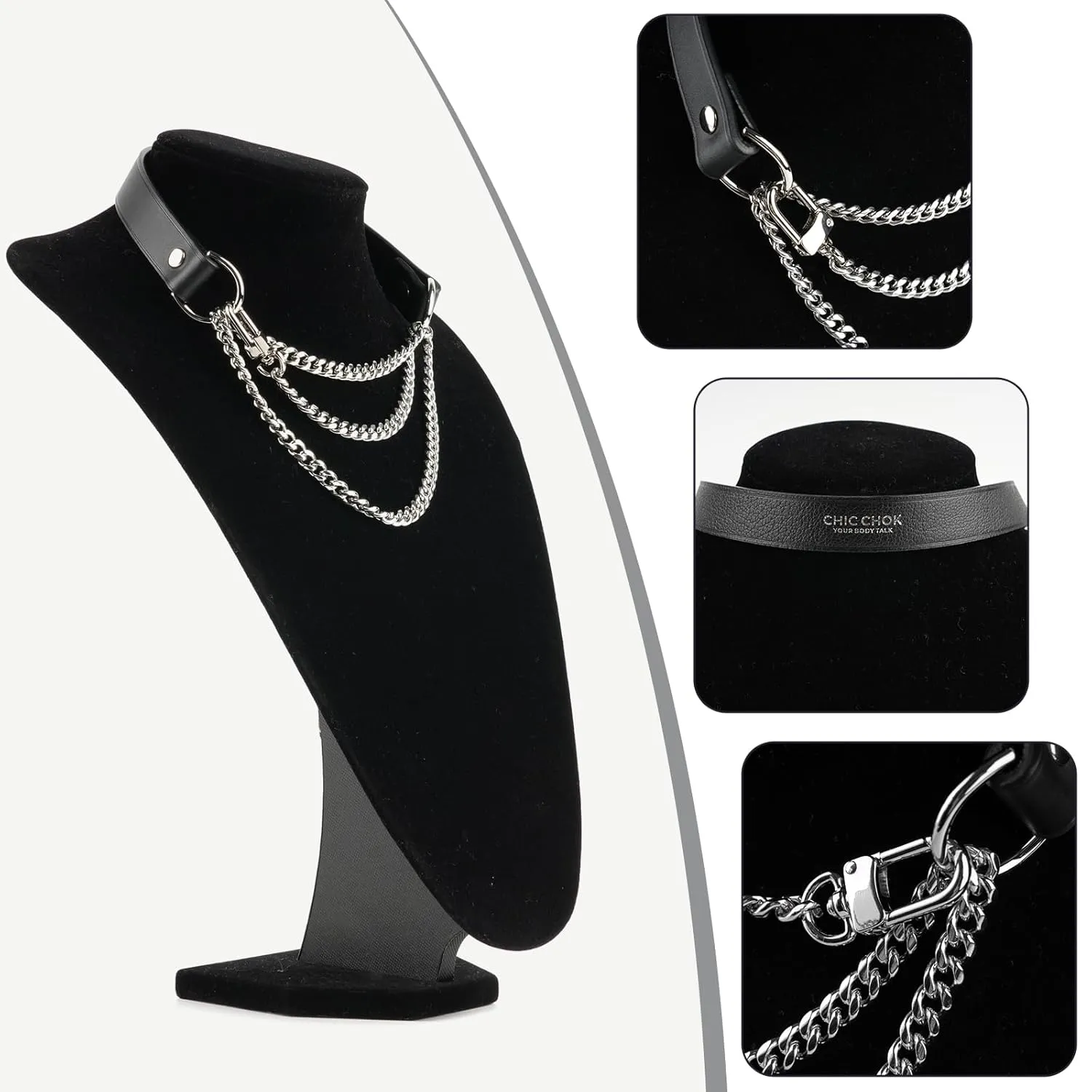 CHIC CHOK Breathless Pulling Fashion and Fun Choker for Women Men Cool Punk Goth