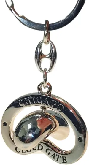 Chicago Bean Spinner Keychain