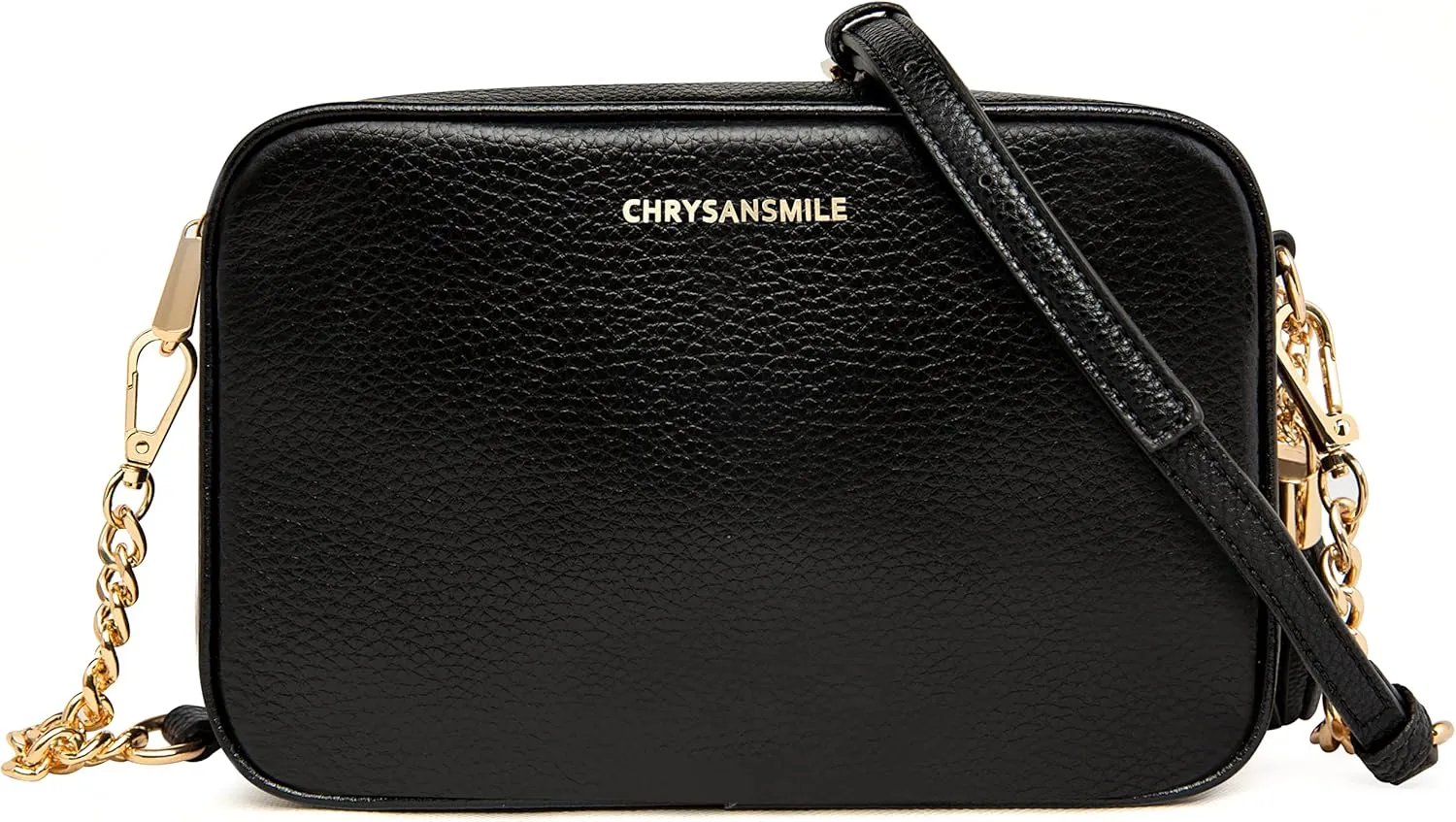 Chrysansmile Crossbody Bags for Women Genuine Leather Small Purse Black Soft Cross Body Bag with Tassel