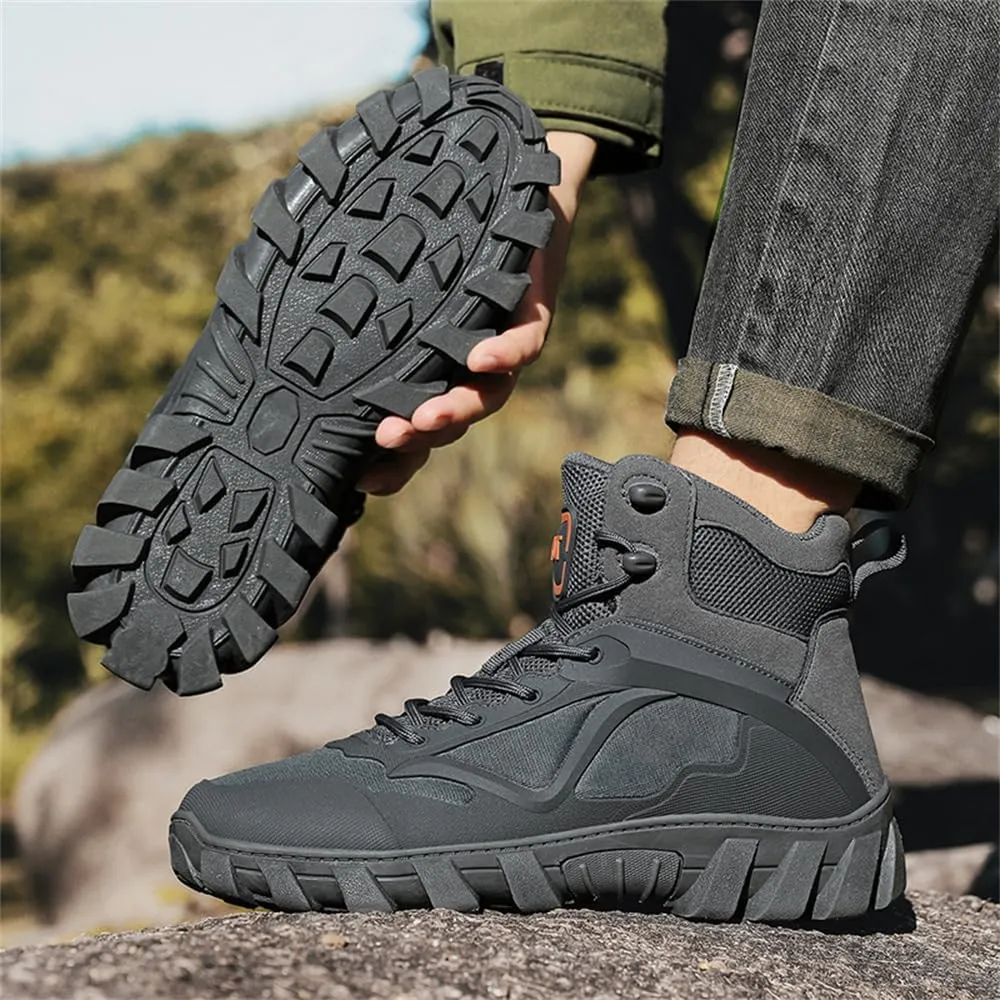 CHUUMEE Men's High Top Waterproof Hiking Shoes Trekking Trails Outdoor Work Shoes