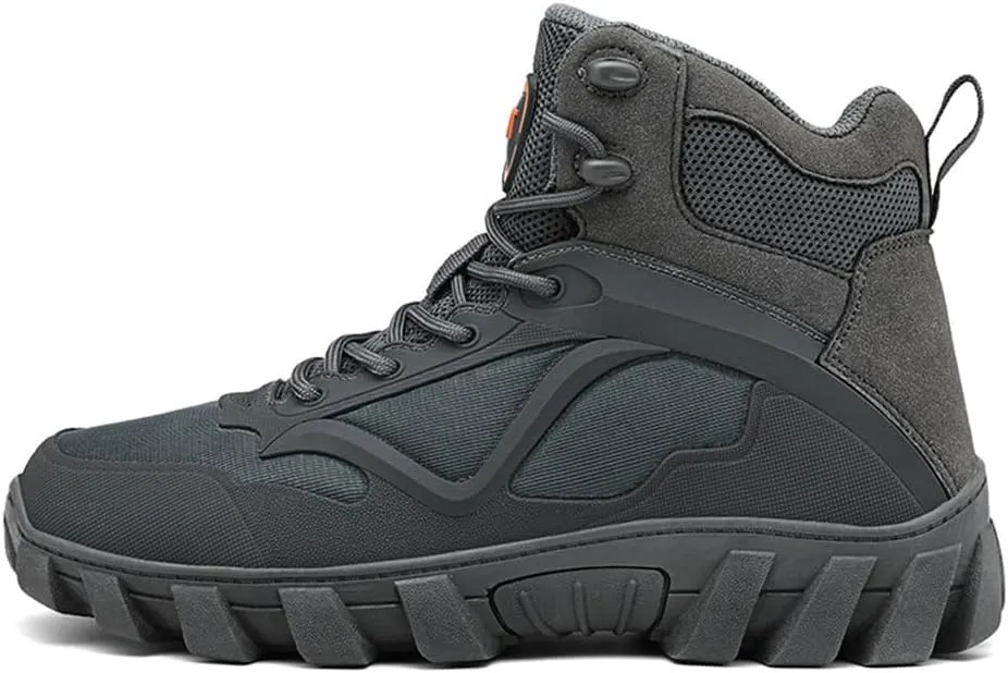 CHUUMEE Men's High Top Waterproof Hiking Shoes Trekking Trails Outdoor Work Shoes