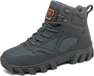 CHUUMEE Men's High Top Waterproof Hiking Shoes Trekking Trails Outdoor Work Shoes