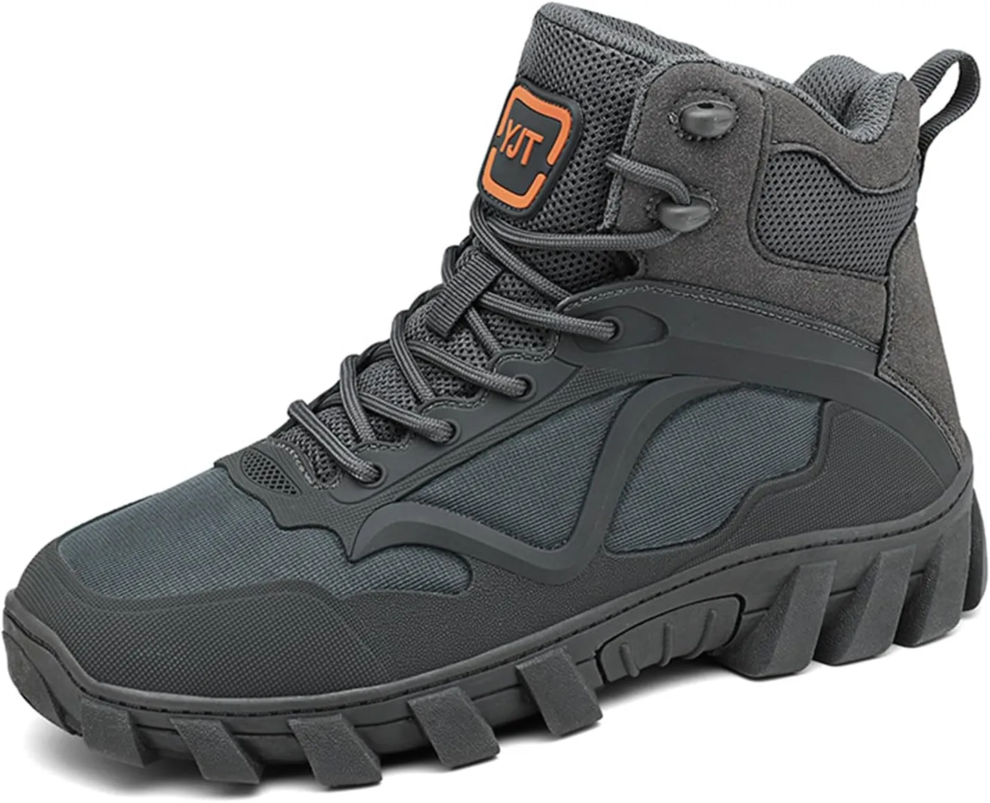 CHUUMEE Men's High Top Waterproof Hiking Shoes Trekking Trails Outdoor Work Shoes