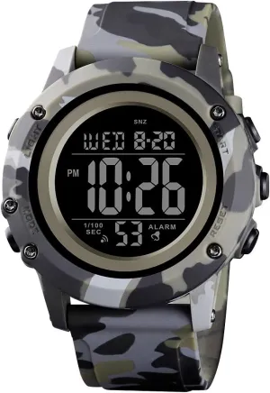 CKE Men's Digital Sports Watch Large Face Waterproof Wrist Watches for Men with Stopwatch Alarm LED Back Light