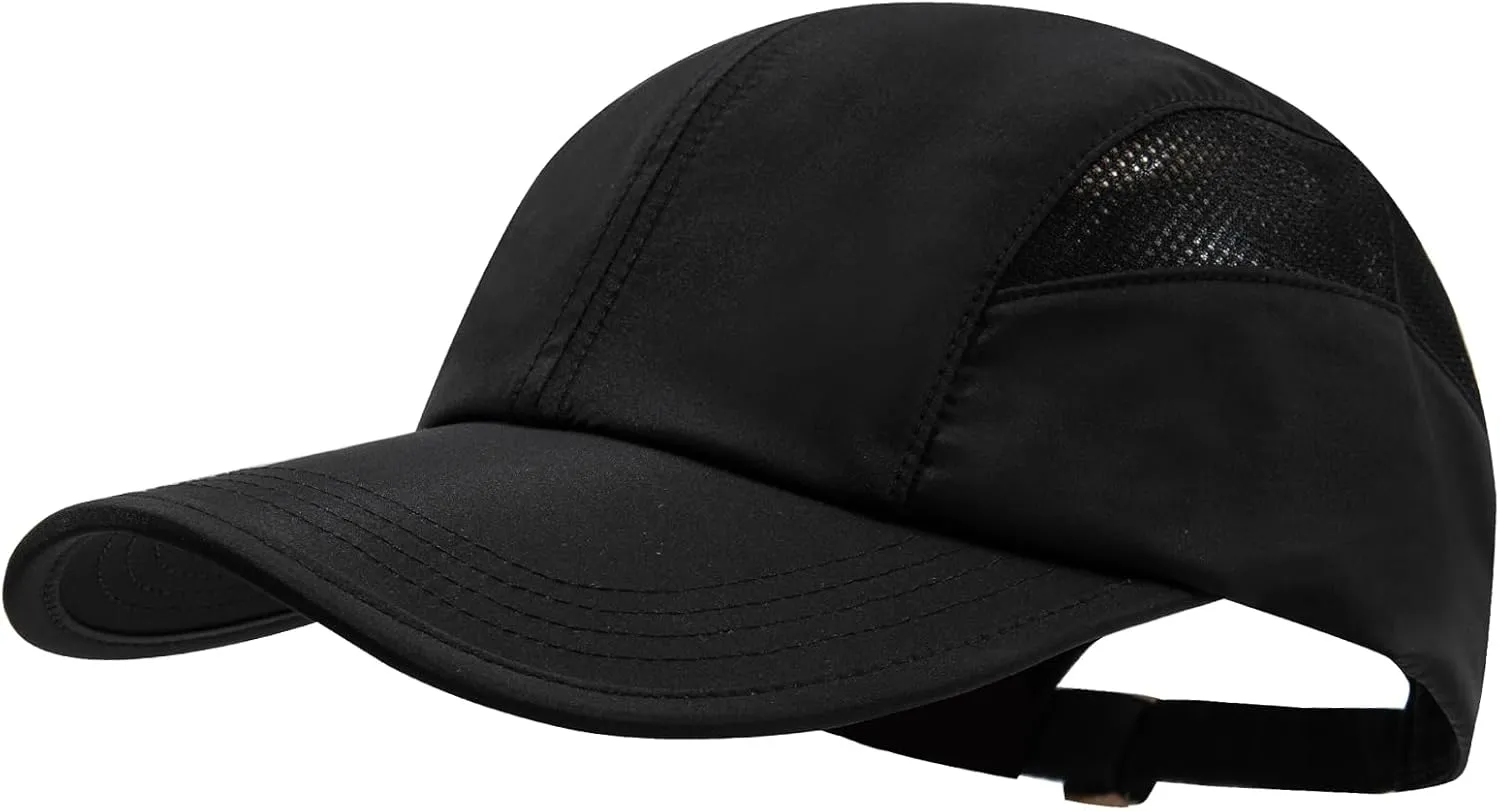 CLAPE Sun Protection Sport Hats Lightweight Breathable Mesh Unstructured Baseball Hat Adjustable Quick Dry Running Hat