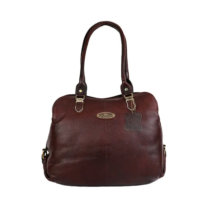 Classic Brown PU Leather Tote Bag – Spacious & Elegant Everyday Handbag