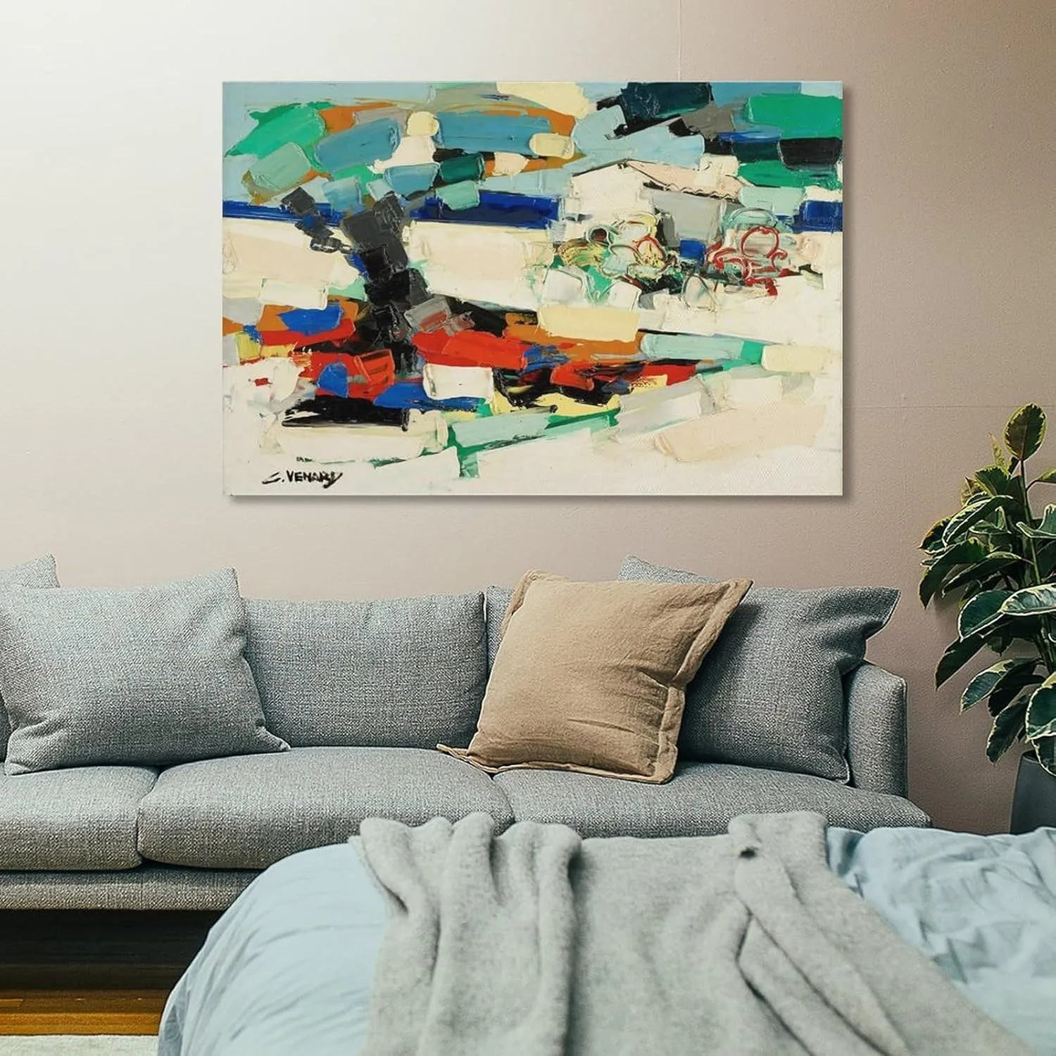 Claude Venard Le Cabanon Picture Print Canvas Poster Wall Paint Art Posters Decor Modern Home Artworks 20x30inch(50x75cm)
