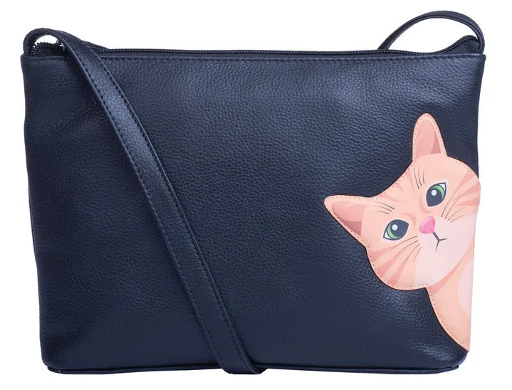 Cleo the Cat Midi Cross Body Bag - 7227 50