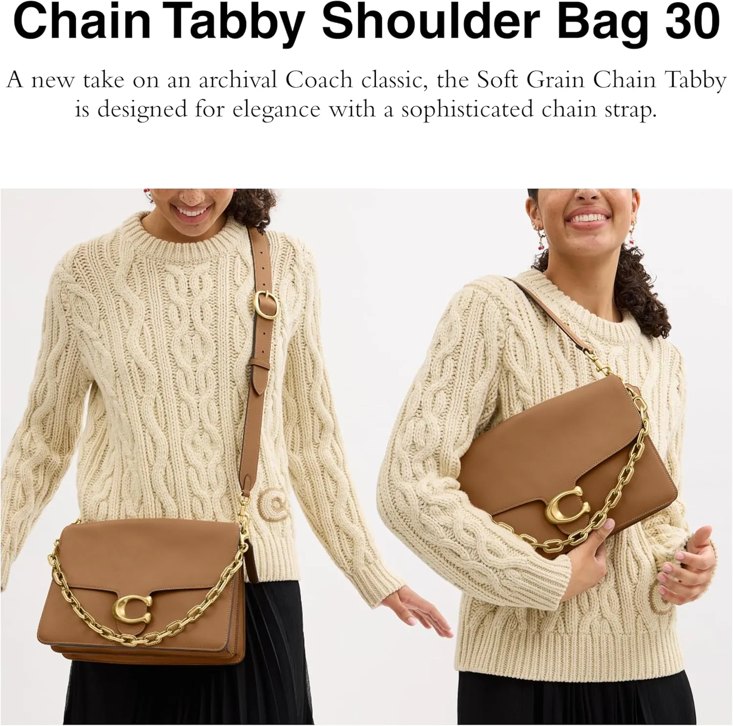 Coach Chain Tabby Shoulder Bag 30