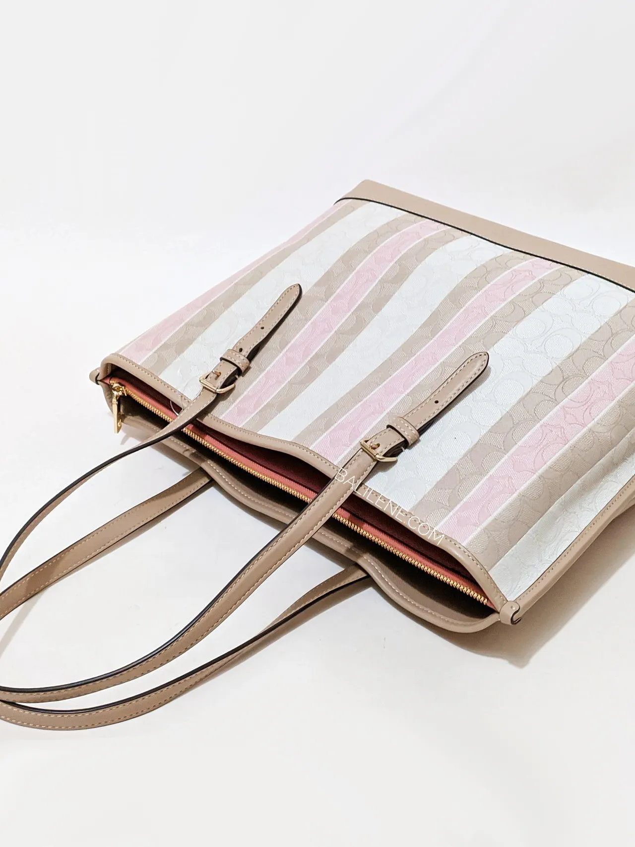 Coach Mollie Tote In Signature Jacquard With Stripes Taffy Multi