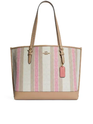 Coach Mollie Tote In Signature Jacquard With Stripes Taffy Multi